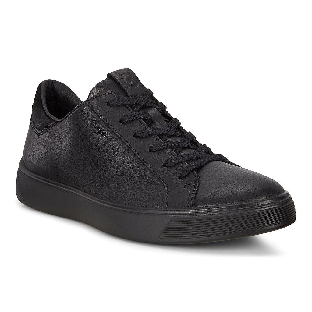 Ecco Street Tray Mens Gore Tex Shoes In Black - India OTV-580214